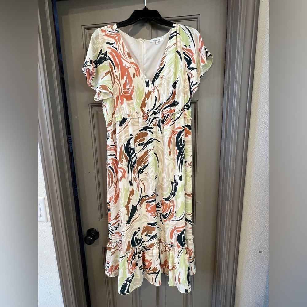 Elegant Multicolor Midi Dress